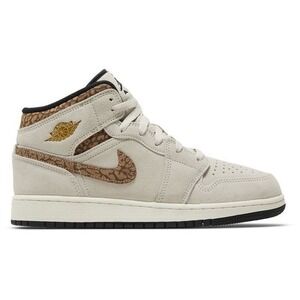Air Jordan 1 Retro Mid SE Brown Elephant Shoes Youth Sz 6y